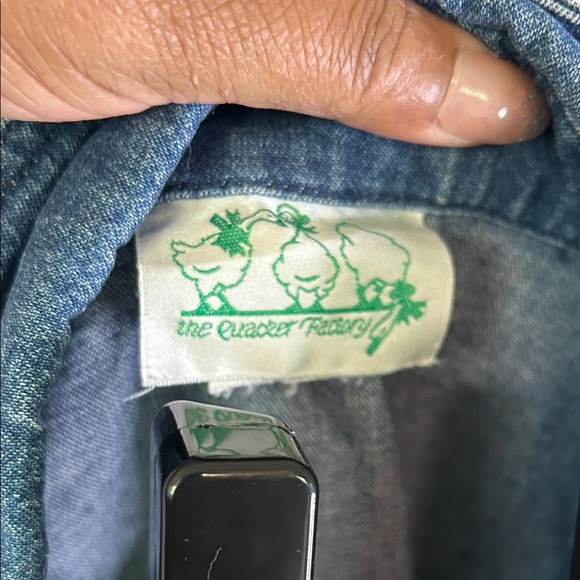 Quacker Factory Blue Denim Jacket with Embroidery - Picture 2 of 5